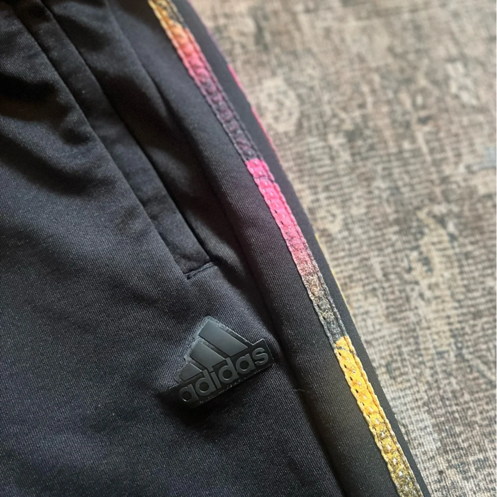 adidas TIRO PANTS Joggers with Pink and Yellow Accents 13/14Y